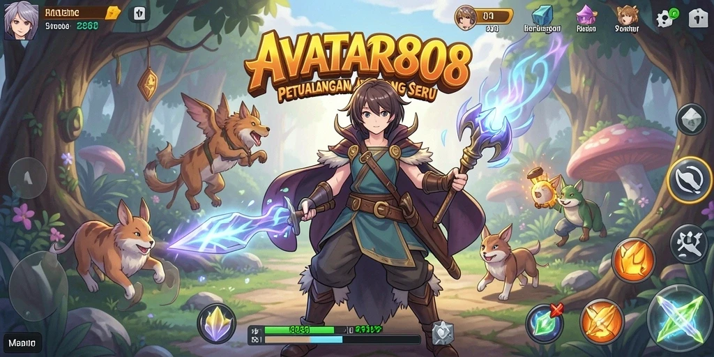 Tangkapan layar gameplay AVATAR808 yang penuh aksi.