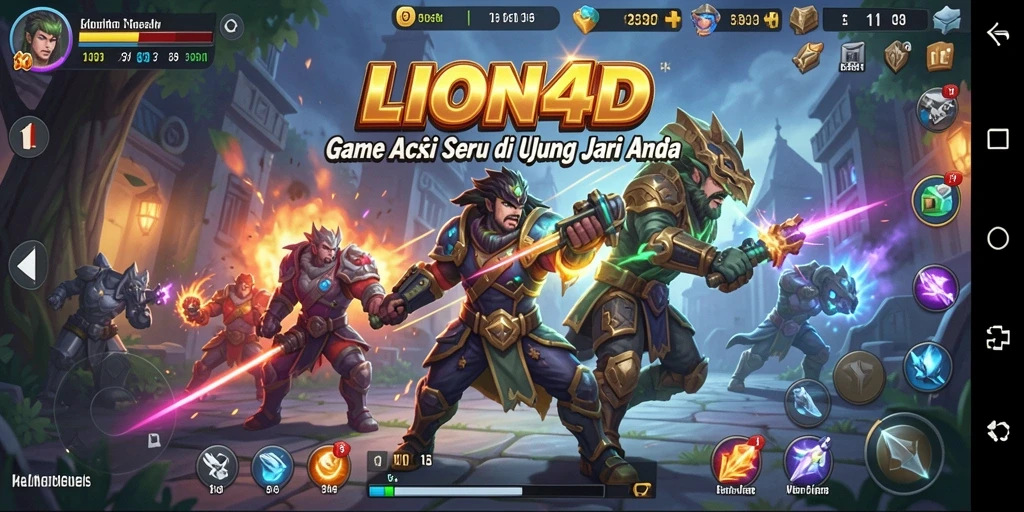 Tampilan screenshot gameplay LION4D yang mendebarkan.