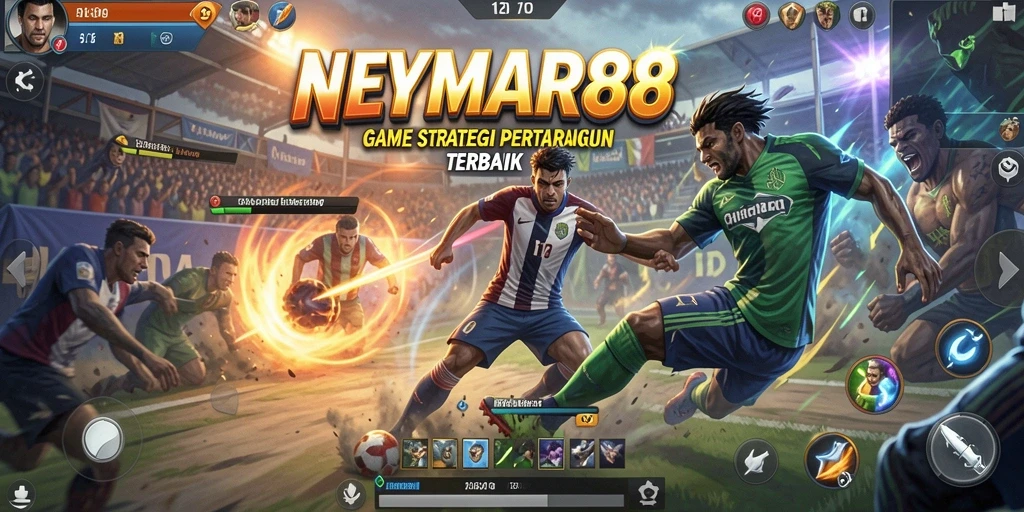 Tampilan mendebarkan dari gameplay NEYMAR88 dengan karakter unik.