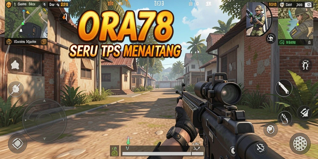 Tangkapan layar gameplay ORA78 yang menunjukkan aksi seru dalam pertempuran TPS.