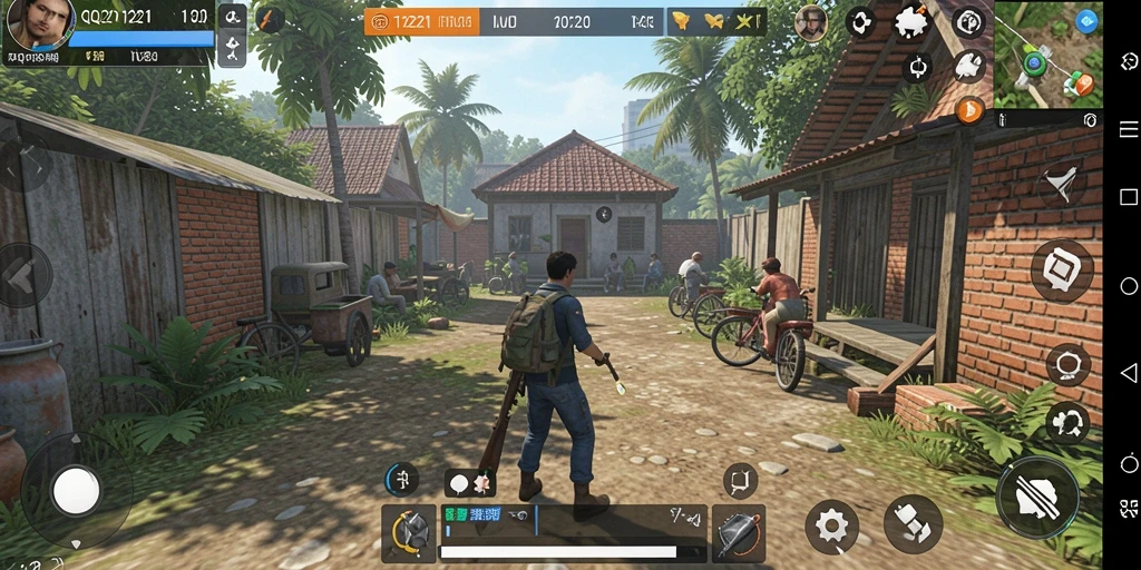 Screenshot gameplay QQ1221 menampilkan interaksi karakter yang mendalam.