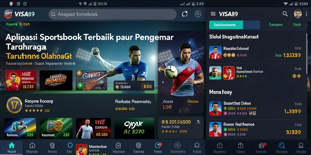 Screenshot gameplay Sportsbook VISA89 menampilkan taruhan langsung yang seru.